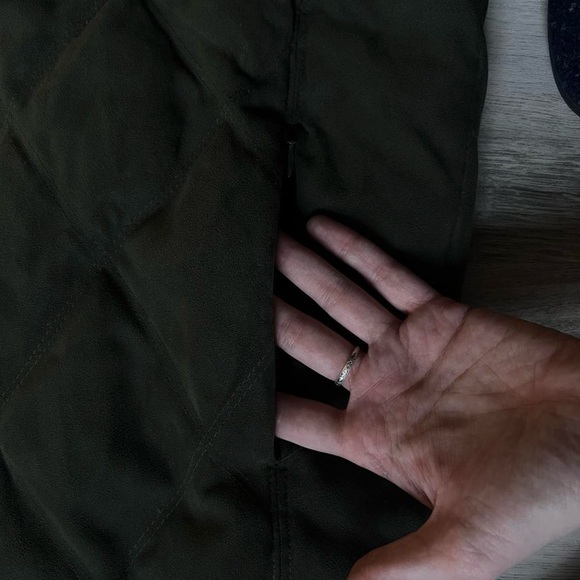 L.L. Bean Olive Quilted Hooded Puffer Coat - Picture 8 of 9